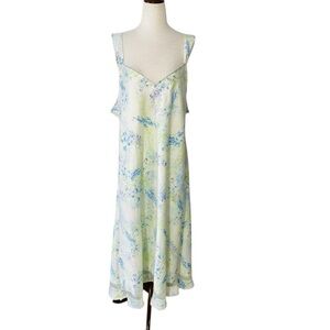 VINTAGE KMART Floral Satin Nightgown Dress Size 1X